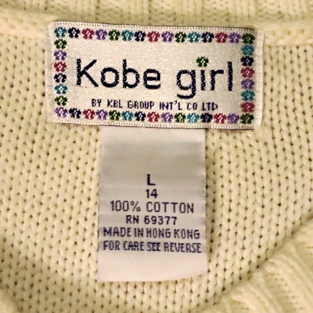 Ivory 2 button sweater - Picture 3 of 4